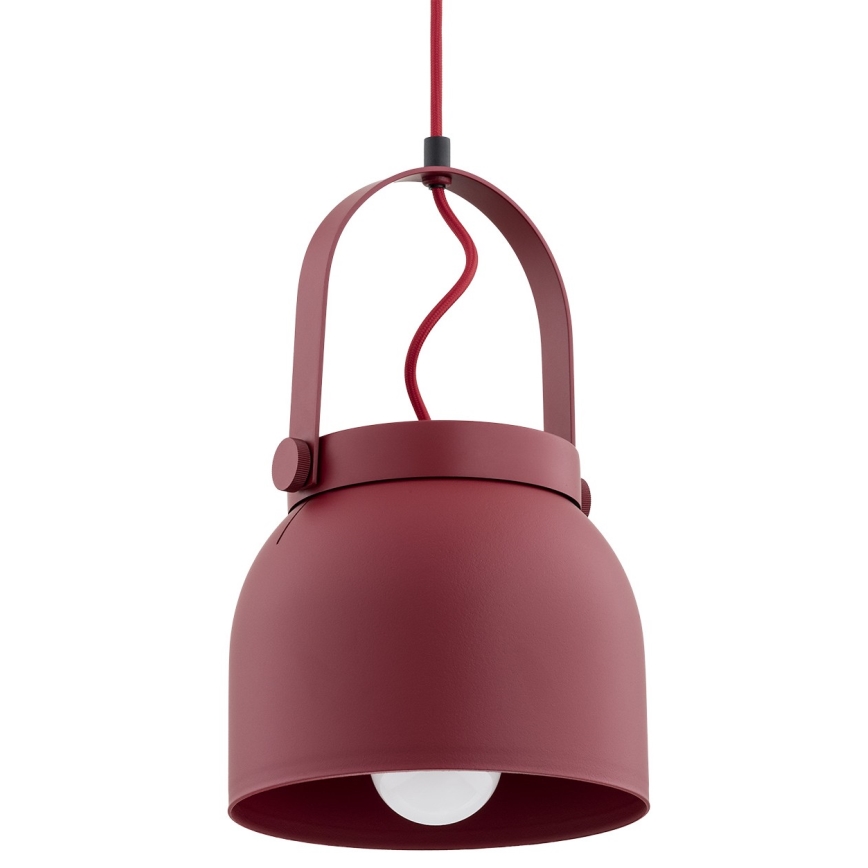 Argon 8282 - Lámpara colgante LOGAN 1xE27/15W/230V diá. 20 cm rojo