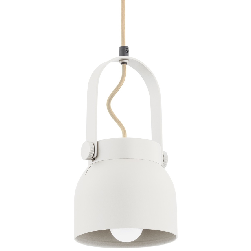 Argon 8290 - Lámpara colgante LOGAN 1xE27/15W/230V diá. 14 cm blanco
