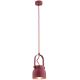 Argon 8292 - Lámpara colgante LOGAN 1xE27/15W/230V diá. 14 cm rojo