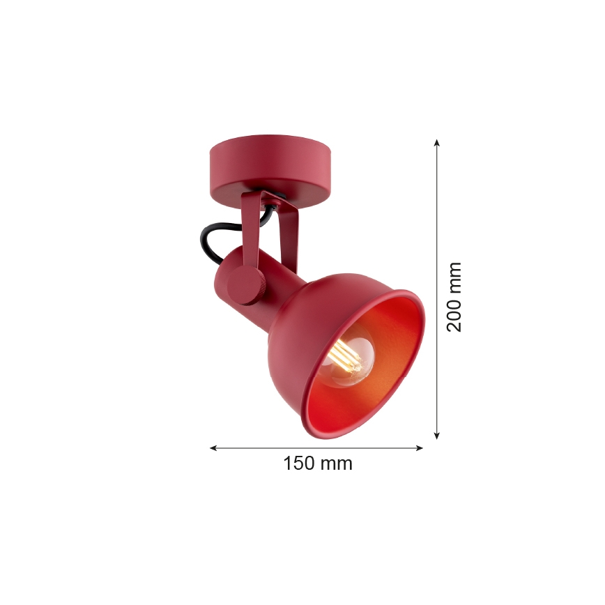 Argon 8298 - Foco LENORA 1xE14/7W/230V rojo