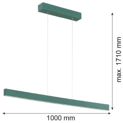 Argon 8305 - Lámpara LED colgante BALANS LED/35W/230V 3000K Verde