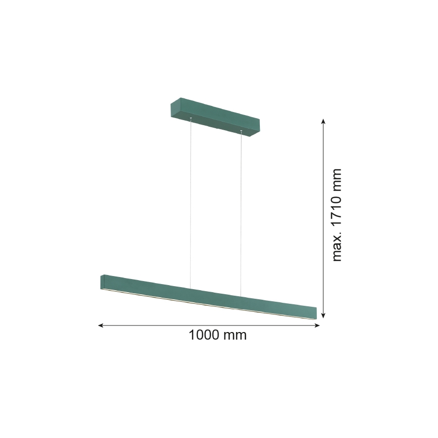 Argon 8305 - Lámpara LED colgante BALANS LED/35W/230V 3000K Verde