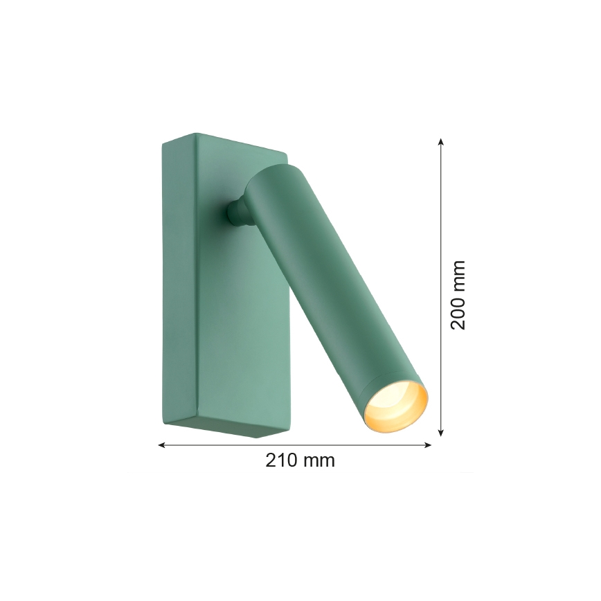 Argon 8332 - Foco LED de pared RIO LED/4,2W/230V 3000K verde