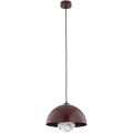 Argon 8444 - Lámpara colgante PIAVA 1xE14/7W/230V alabastro marrón