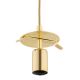 Argon 8447 - Lámpara colgante ALMIROS 1xE27/15W/230V diá. 25 cm alabastro dorado