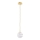 Argon 8450 - Lámpara colgante ALMIROS 1xE14/7W/230V diá. 12 cm alabastro dorado