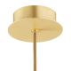 Argon 8450 - Lámpara colgante ALMIROS 1xE14/7W/230V diá. 12 cm alabastro dorado