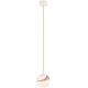 Argon 8451 - Lámpara colgante ALMIROS 1xE14/7W/230V diá. 12 cm alabastro blanco/dorado