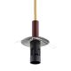 Argon 8452 - Lámpara colgante ALMIROS 1xE14/7W/230V diá. 12 cm alabastro marrón/dorado