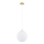 Argon 8507 - Lámpara colgante PALOMA 1xE27/15W/230V diá. 25 cm dorado/blanco