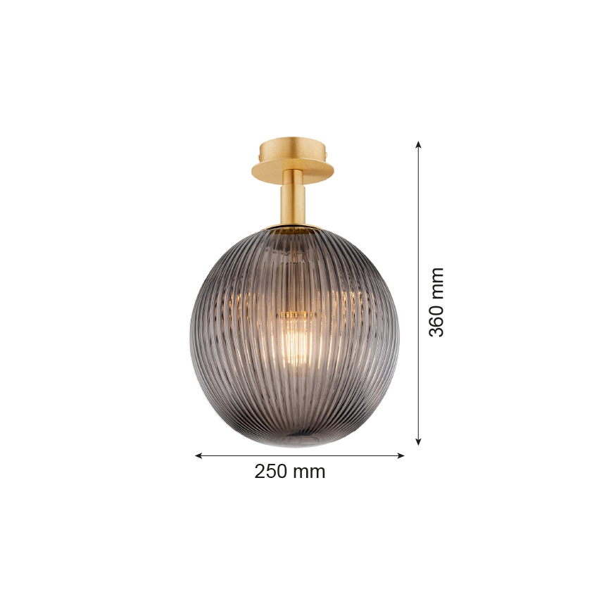 Argon 8511 - Plafón PALOMA 1xE27/15W/230V dorado/negro
