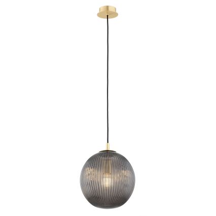 Argon 8513 - Lámpara colgante PALOMA 1xE27/15W/230V diá. 25 cm dorado/negro