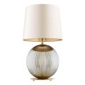 Argon 8530 - Lámpara de mesa HAMILTON 1xE27/15W/230V 54 cm color crema/gris