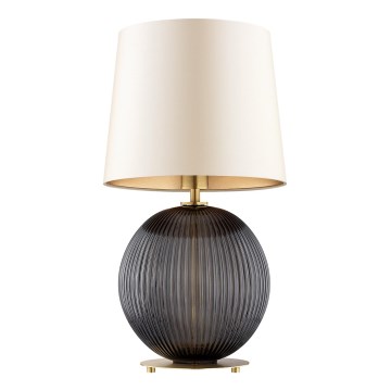 Argon 8538 - Lámpara de mesa HAMILTON 1xE27/15W/230V 54 cm color crema/negro