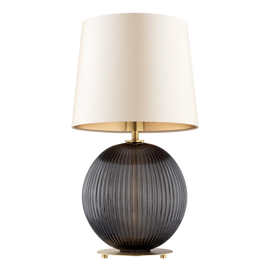 Argon 8538 - Lámpara de mesa HAMILTON 1xE27/15W/230V 54 cm color crema/negro