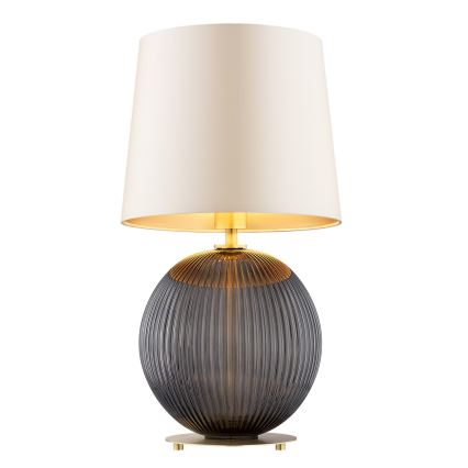 Argon 8538 - Lámpara de mesa HAMILTON 1xE27/15W/230V 54 cm color crema/negro