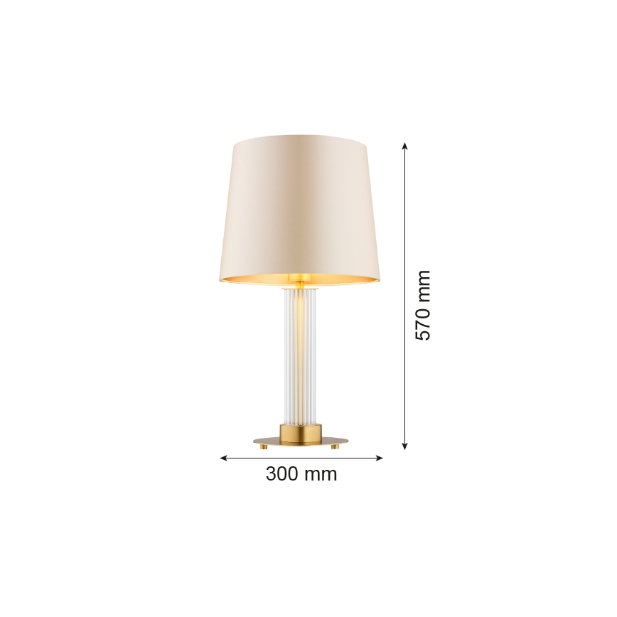 Argon 8541 - Lámpara de mesa HAMPTON 1xE27/15W/230V 57 cm beige