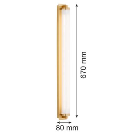 Argon 8622 - Aplique LED HAMPTON LED/34W/230V 3000K latón