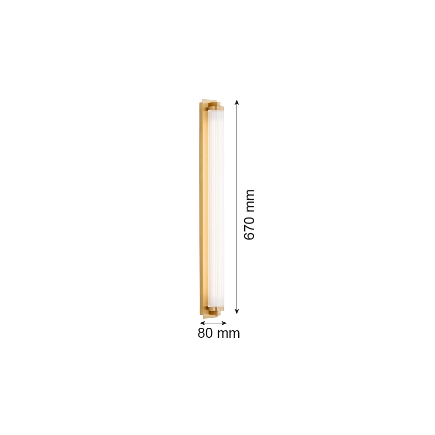 Argon 8622 - Aplique LED HAMPTON LED/34W/230V 3000K latón