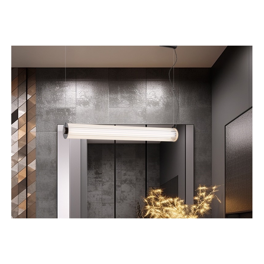 Argon 8625 - Lámpara LED colgante HAMPTON LED/90W/230V 3000K 120 cm negro