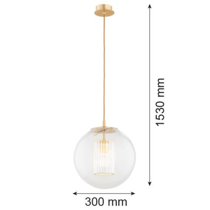 Argon 8626 - Lámpara colgante HAMPTON 1xE27/15W/230V