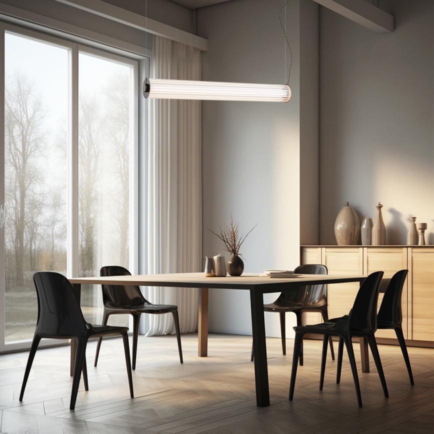 Argon 8628 - Lámpara LED colgante HAMPTON LED/60W/230V 3000K 80 cm negro
