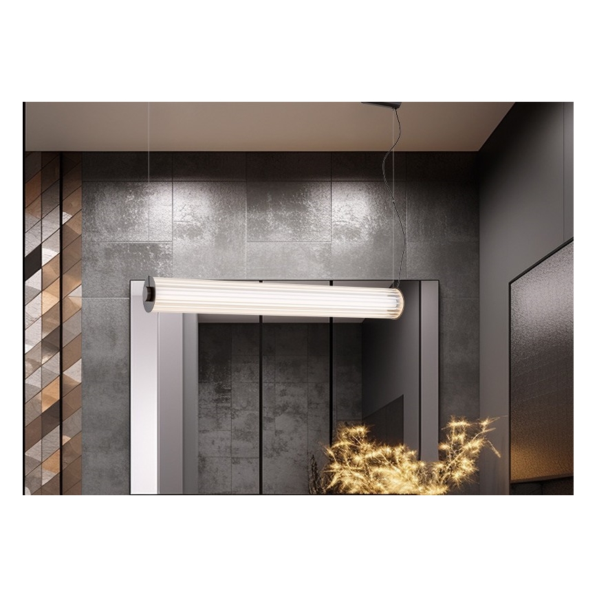 Argon 8628 - Lámpara LED colgante HAMPTON LED/60W/230V 3000K 80 cm negro