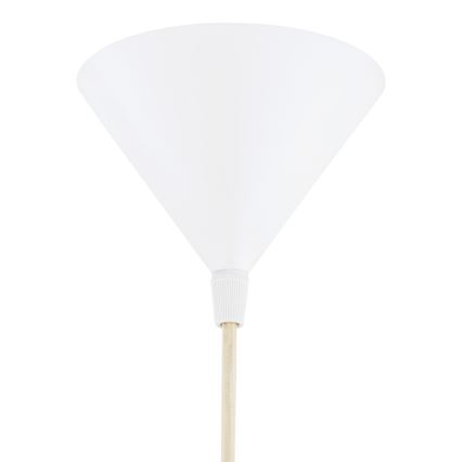 Argon 8629 - Lámpara colgante KEGEL 1xE27/15W/230V blanco