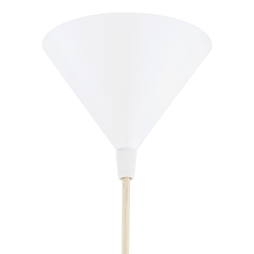 Argon 8629 - Lámpara colgante KEGEL 1xE27/15W/230V blanco