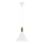 Argon 8630 - Lámpara colgante KEGEL 1xE27/15W/230V blanco