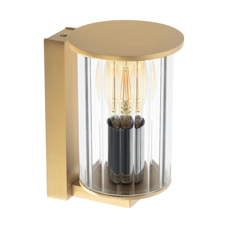 Argon 8752 - Aplique de exterior NORFOLK 1xE27/15W/230V IP44 dorado