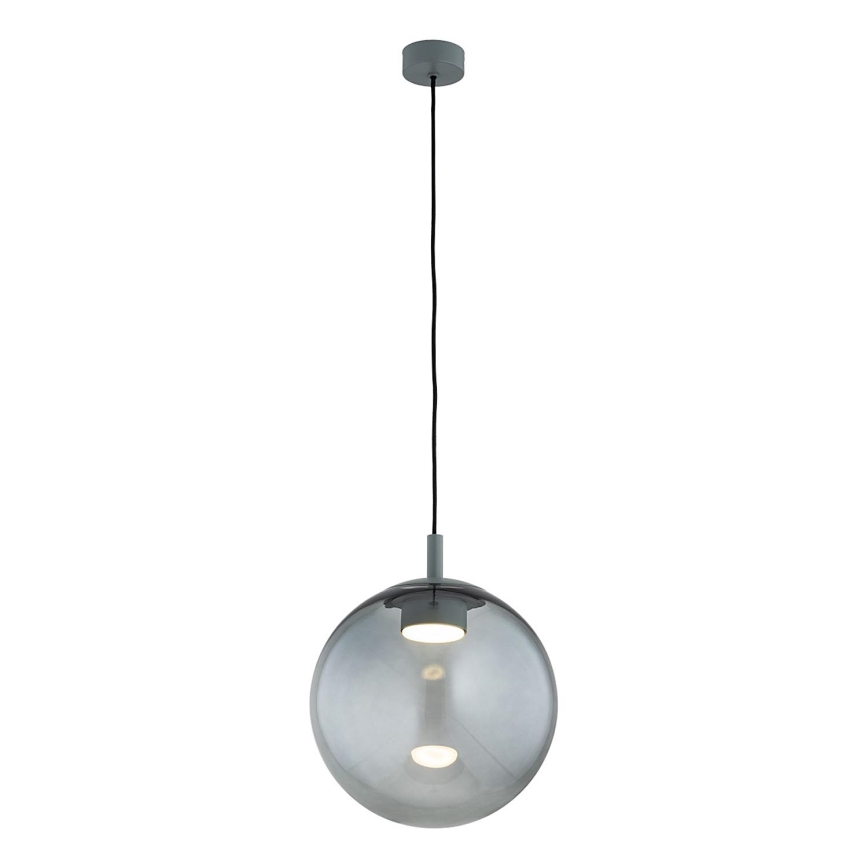 Argon 8830 - Lámpara colgante SACRAMENTO 1xGX53/8W/230V verde/ahumado
