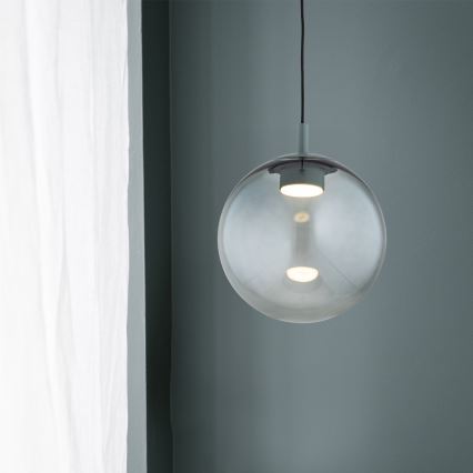 Argon 8830 - Lámpara colgante SACRAMENTO 1xGX53/8W/230V verde/ahumado