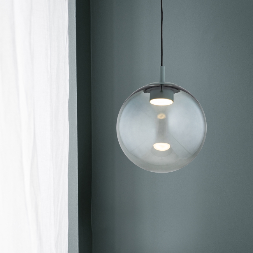 Argon 8830 - Lámpara colgante SACRAMENTO 1xGX53/8W/230V verde/ahumado