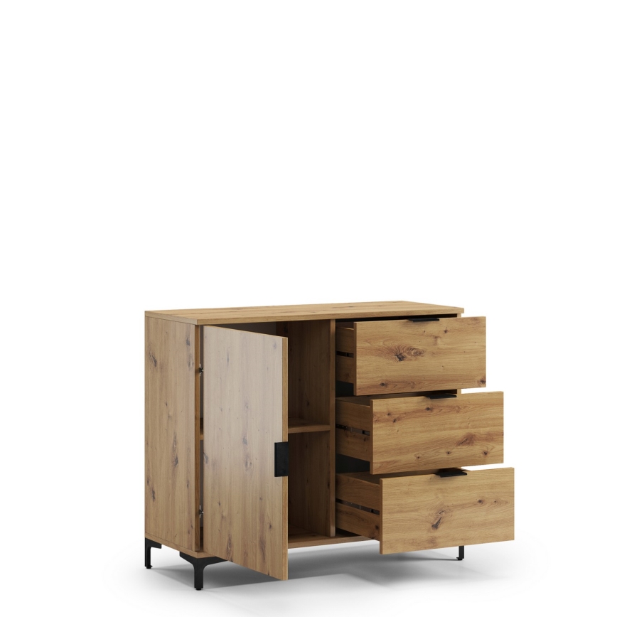 Armario con cajones LORA roble artisan