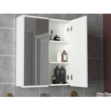 Armario de baño con espejo KAYLA 78x60 cm blanco