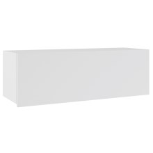Armario de pared PAVO 35x105 cm blanco brillante/blanco mate