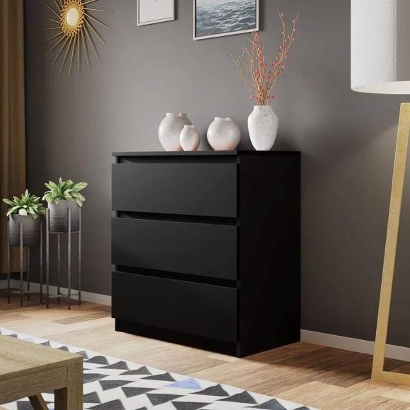 Armario MALWA 77x70 cm negro