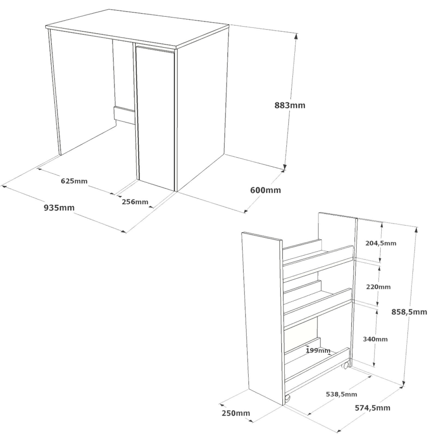 Armario para lavadora con espacio de almacenamiento 88,3x93,5 cm blanco/nogal