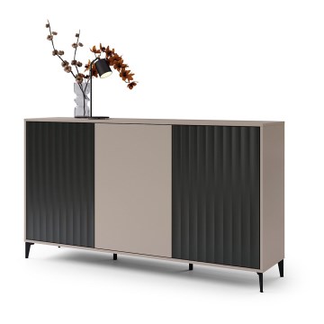 Armario RONJA taupe/negro