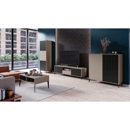 Armario RONJA taupe/negro