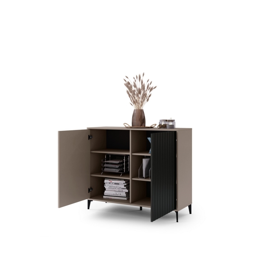 Armario RONJA taupe/negro