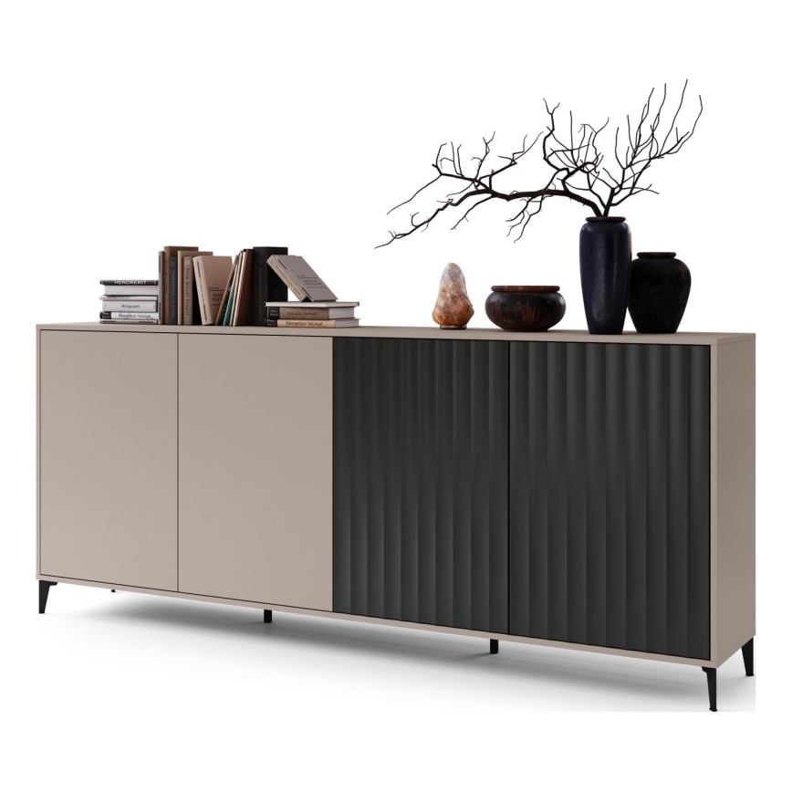 Armario RONJA taupe/negro