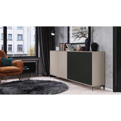 Armario RONJA taupe/negro