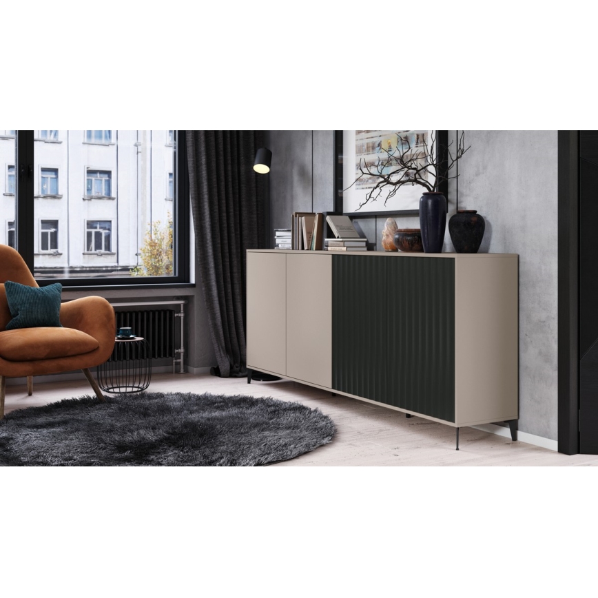 Armario RONJA taupe/negro