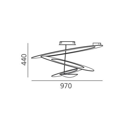 Artemide 1242010A - Plafón PIRCE 1xR7s/11W/230V blanco