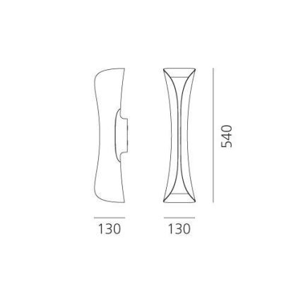 Artemide 1373020A - Aplique CADMO 2xGU10/10W/230V blanco