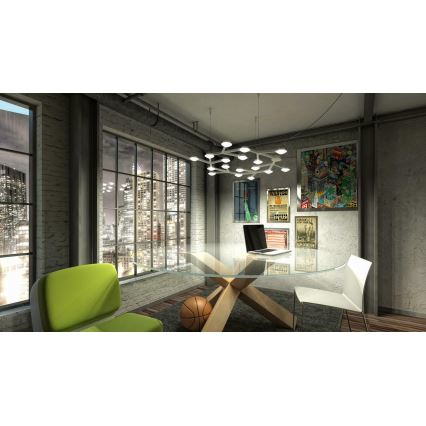 Artemide 1575050APP - Lámpara de araña LED regulable NET LED/43W/230V diá. 65 cm 3000K