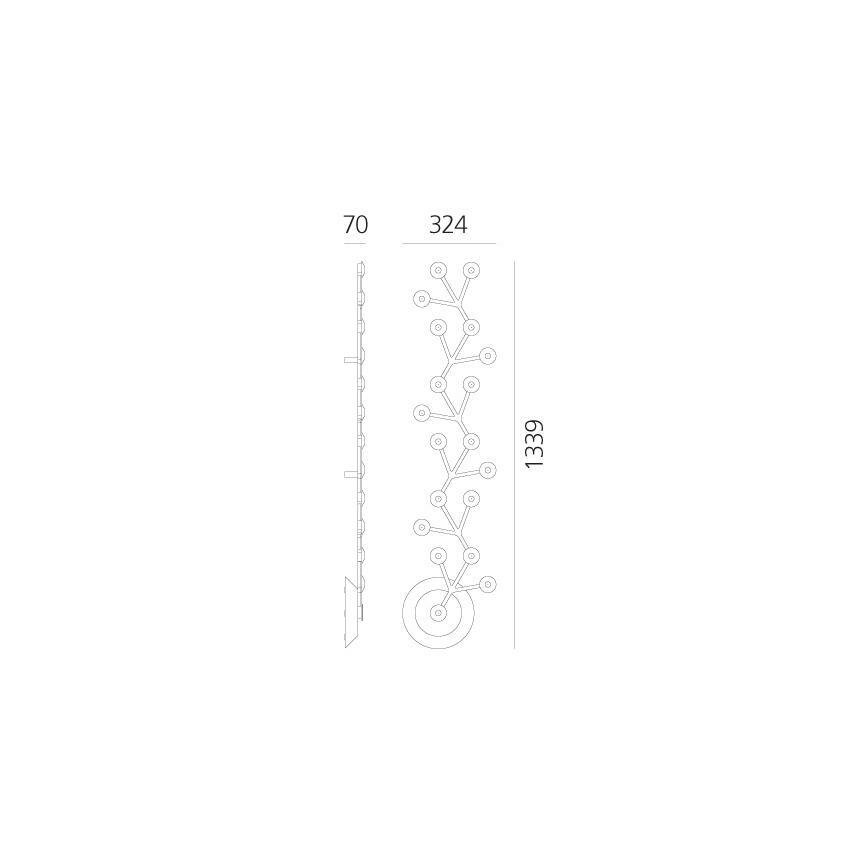 Artemide 1596050APP - Plafón LED regulable NET LED/45W/230V 3000K