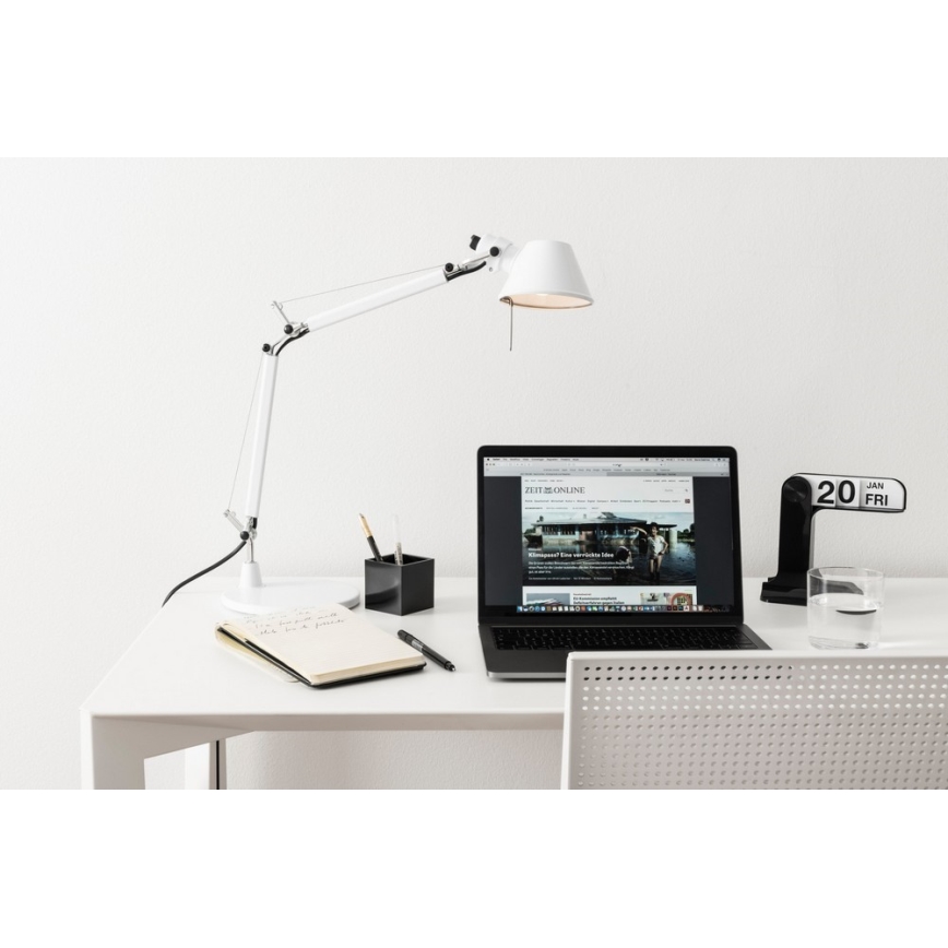 Artemide - Lámpara de mesa TOLOMEO MICRO 1xE14/46W/230V blanca